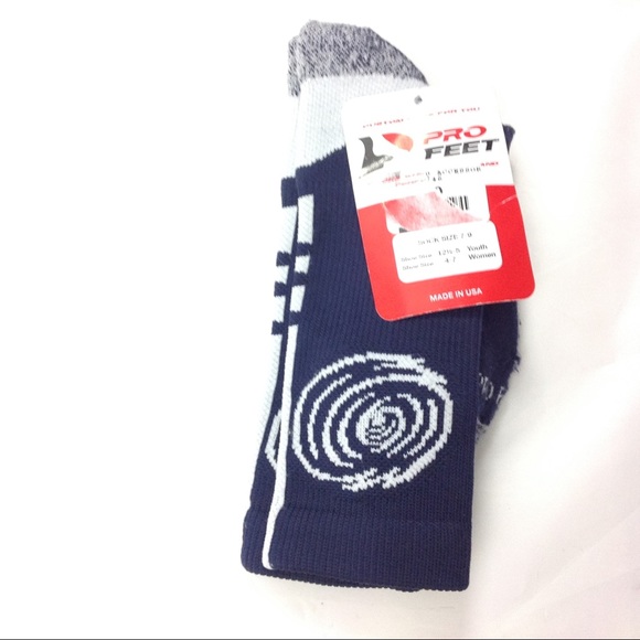 Pro Feet Socks Women's Size 4-7 Blue White - Picture 1 of 2